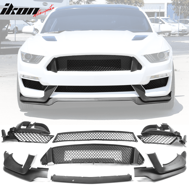 Compatible With 1517 Ford Mustang GT350 Style Front Bumper Lip