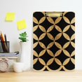 thumbnail image 2 of FORMRS Acrylic Clipboard with Low Profile Clip Standard A4 Letter Size, 12.5" x 9", Black Geometric, 2 of 8