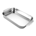 thumbnail image 1 of Stainless Steel Baking Pan Rectangular Roasting Pan Oven BBQ Bakeware Turkey Pan Oven Cake Pan for Oven Baking, 1 of 9