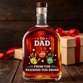 thumbnail image 6 of Personalized Empty Whiskey Bottle, Premium Home Bar Ornament, Wonderful Birthday Present, Thoughtful Father’s Day Gift, Ideal Collectible for Whiskey Lovers and Male Family Members, Clear, 6 of 7