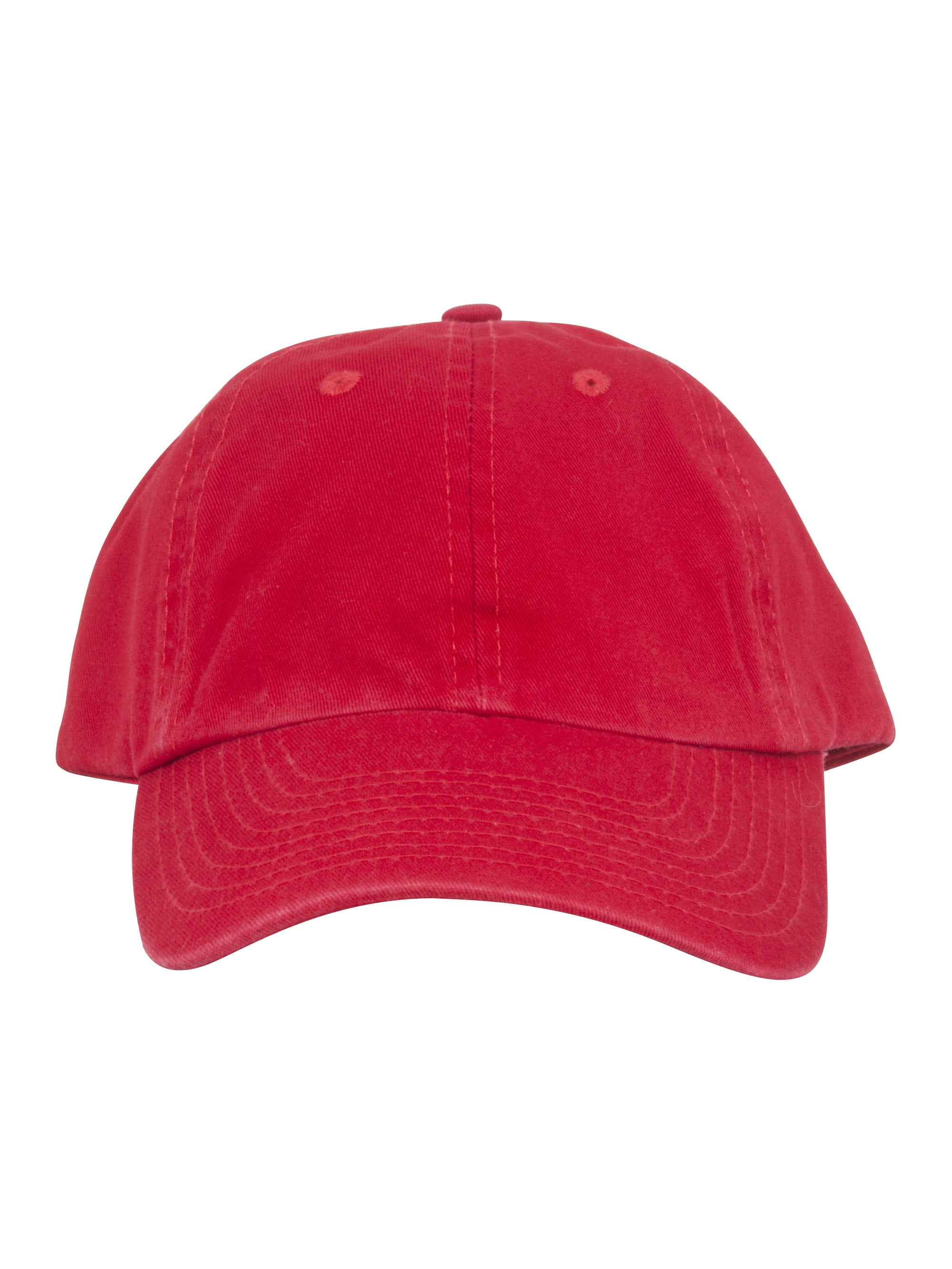 Low Profile Dyed Cotton Twill Cap Red