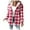 E-Hot Pink, variant on Jacket for Women Trendy Oversize Plaid Print Lined Hoodie Vintage Button Down Drawstring Hooded Outwears Jackets