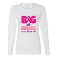 thumbnail image 2 of Wild Bobby Big or Small Save Them All Breast Cancer Awareness Women Graphic Long Sleeve T-Shirt, White, Medium, 2 of 6