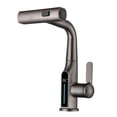 thumbnail image 1 of Temperature Digital Display Waterfall Basin Faucet Lift Up Down Stream Sprayer Hot Cold Water Sink Mixer Wash Tap-C, 1 of 5