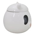 thumbnail image 5 of Whimsical White Chubby Feline Kitty Cat Cup Mug With Lid And Stirring Spoon, 5 of 11