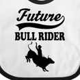 thumbnail image 4 of Inktastic Future Bull Rider Rodeo Riding Boys Baby Bib, 4 of 4
