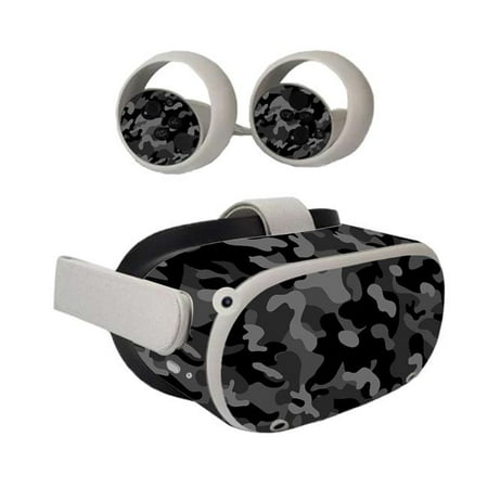 MightySkins OCQU2-Black Camo Skin for Oculus Quest 2 - Black Camo