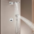 thumbnail image 5 of CASAINC Wall Mounted Shower Heads 3-Spray 2-function Luxury Thermostatic Dual Shower Faucet 2.5 with Waterfall Bathroom Shower System in Chrome, 5 of 10