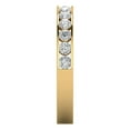 thumbnail image 3 of 0.39 ctw Wedding Band for Women - 14K Yellow Gold Simulated Diamond Stackable Eternity Ring, 3 of 7