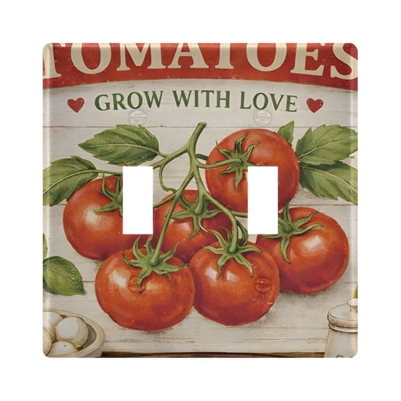 Light Switch Cover Tomato Plates Faceplate Decorative Switch Plate for Bedroom Home Decor