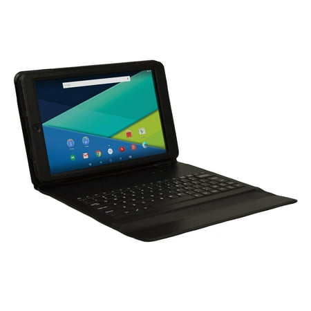 Visual Land 10.1" IPS Quad Core Tablet 16GB includes Keyboard Case - Black