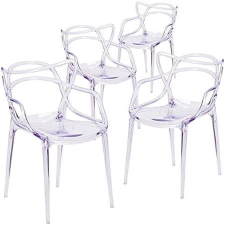 Aron Living Monte 18 Mid-Century Plastic Dining Chair in White