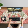 thumbnail image 4 of Long Mouse Pads for Desk,Pioneer Flower Floral Print Pattern Desk Mats on Top Of Desks, Desk Mouse Pad Extra Large with 3mm Non-Slip Base and Stitched Edge for Gaming,Office,Work,Home 47.3"x23.6", 4 of 6