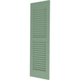 thumbnail image 3 of Ekena Millwork 18"W x 67"H Americraft Two Equal Louver Exterior Real Wood Shutters (Per Pair), Track Green, 3 of 10