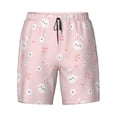thumbnail image 4 of Lsque Mens Swim Trunks Cute Bunny Pattern - Bathing Suit Compression Liner - Beach Swim Shorts Swimwear - (S-3XL) - Stretch Quick Dry -, 4 of 9