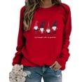 thumbnail image 5 of jsaierl Hanging With My Gnomies Sweatshirts Women Christmas Long Sleeve Pullover Shirts Funny Garden Gnome Graphic Tees Tops, 5 of 7