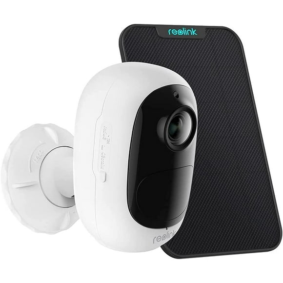 Reolink Security Camera Outdoor for Home Surveillance, Wire-Free Battery/Solar Powered, 1080p Night Vision, Smart Integration, Argus 2E with Solar Panel