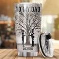 thumbnail image 2 of Dad Daughter Tumbler, To My Dad Tumbler 20 Oz Stainless Steel with Lid, I Know It''s Not Easy For A Man Travel Cup, Gifts for Dad, My Dad My Hero Coffee Mug, Gifts for Father Day, 2 of 6