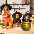 thumbnail image 7 of Plastic Cauldron with Handle,Halloween Candy Bowl,Witch Cauldron Pot Bucket for Halloween Decorations,Portable Witch Candy Pot Bucket,Plastic Kettles Buckets ,Cauldron Pot for Halloween Decor,(Gold), 7 of 7