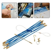 PBPBOX 1 Set Electric Wire Fishing Tool Blue for DIY Enthusiasts with Wall Passing .99*0.02*0.02in