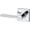 Polished Chrome, variant on Sure-Loc MS101-SQ 26 Mesa Passage Door Lever Set - Chrome