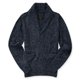 thumbnail image 2 of Aeropostale Mens Marled Shawl Cardigan Suéter, Azul, Mediano Aeropostale Cárdigan, 2 of 2