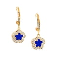 thumbnail image 3 of Collar ZVEZDA con dije de trebol lapislazuli chapa de oro 18k 45 cms con extension de 5 cms, 3 of 5