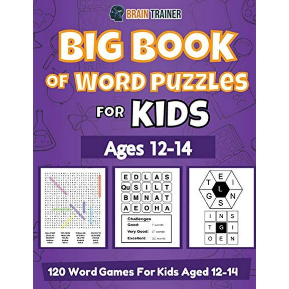 Pre-Owned Big Book Of Word Puzzles For Kids Ages 12-14 - 120 Word Games For Kids Aged 12-14, 9781922364562, 1922364568, Paperback,