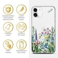 thumbnail image 4 of Case Yard iPhone-11 Case Clear Soft & Flexible TPU Ultra Low Profile Slim Fit Thin Shockproof Transparent Bumper Protective Cover Drop Protective Cell Phone Cases (Flower Bouquet), 4 of 8
