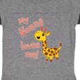 thumbnail image 3 of Inktastic My Nonna Loves Me- Cute Giraffe Boys or Girls Baby Bodysuit, 3 of 4