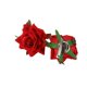 thumbnail image 3 of Pinza para el pelo con flor de rosa de franela, accesorio para el pelo estilo retro étnico para danza, boda, novia, clip lateral para mujer, 3 of 6