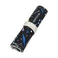 thumbnail image 2 of Night Sky Print Roll Up Canvas Colored Pencil Storage Case 12/24/36/48/72 Slots Portable Art Pen Organizer For Sketch & Adult Coloring, 2 of 9
