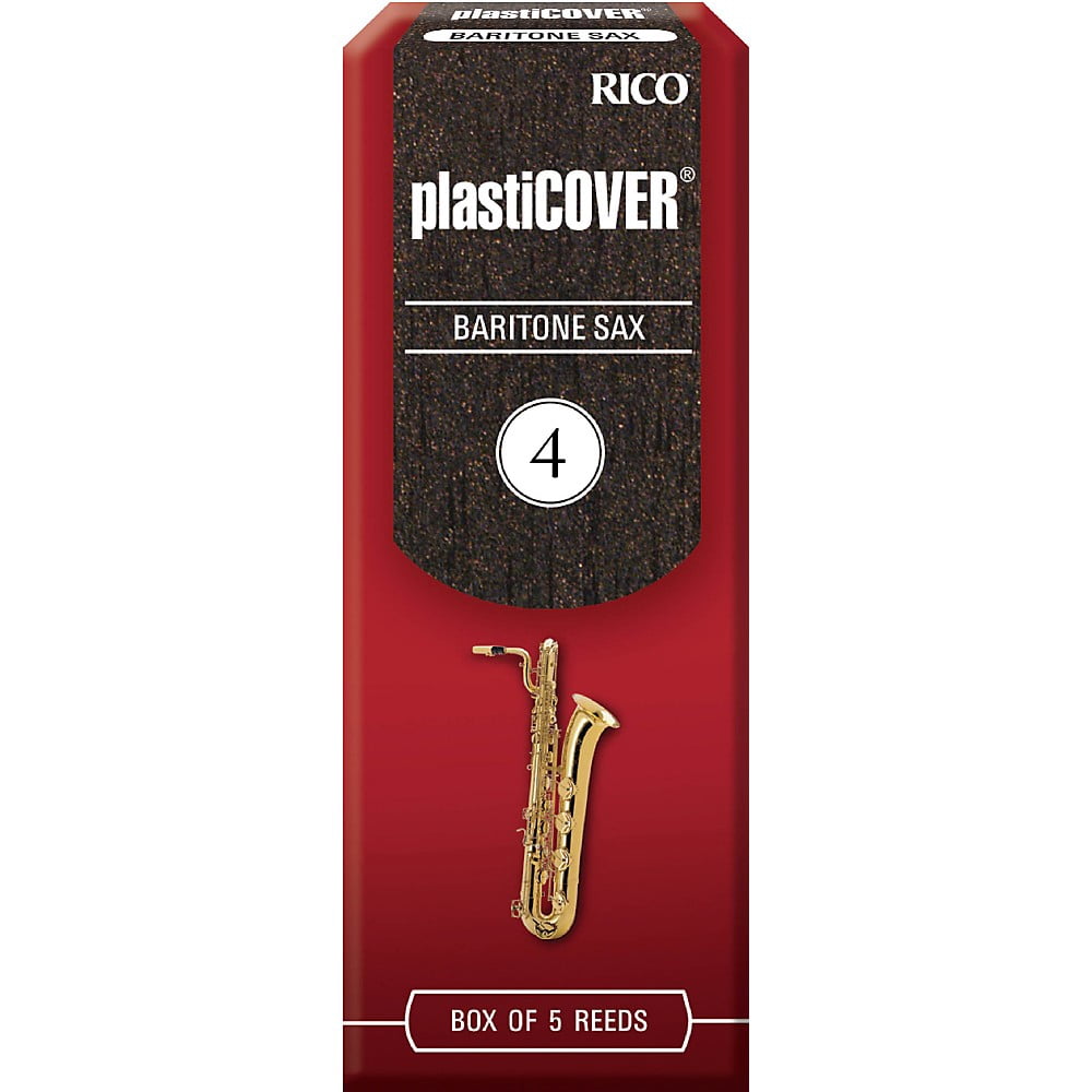 Rico Plasticover Baritone Saxophone Reeds Strength 4 Box of 5