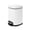 Matte White, variant on Acento Cubo Square Step Trash Can, 1.6 Gallon Compact Bathroom Waste Bin with Soft Close and Stay Open Lid, Removable Inner Bucket, Matte Black