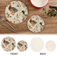 thumbnail image 3 of Ducks Leaves Trivet Mats Set Cotton Woven Non-Slip Pot Holders Heat Resistant for Hot Pots Pans Dishes Pats, 3 of 6