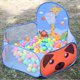 thumbnail image 3 of Carpa de bolas para niños Piscina de bolas Piscina de bolas para niños pequeños con baloncesto para niños (cervatillo azul), 3 of 5