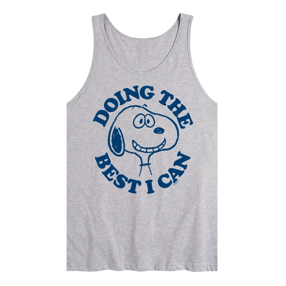 Peanuts - Snoopy Doing The Best I Can - Men's Jersey Tank Top