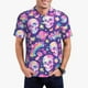 thumbnail image 1 of Fotbe Skull rainbow mushroom colorful Camiseta Polo de Golf para Hombre con Estampado – Camisa Deportiva Transpirable con Cuello Abotonado-Large, 1 of 6