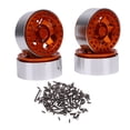 thumbnail image 2 of RC Wheel Hub, Rustproof 4PCS Aluminum Alloy 1.9 Inch Beadlock Wheel Rim Hub  for Repairing Blue,Orange, 2 of 7
