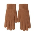 thumbnail image 2 of Lilgiuy Women's Winter Touch Screen Knit Gloves Warm Lining Three Finger Double Touchable Screen Fingertip Design Mittens for Gifts for Your Girlfriend Wife Mom, 2 of 4