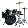 GP Percussion GP200B 5 Piece Performer Drum Set - Black