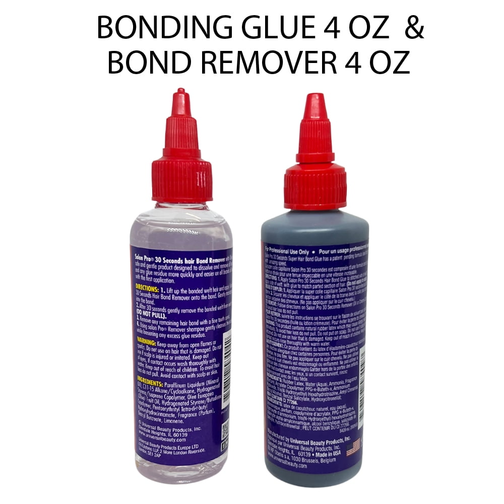 Waterproof Professional Hair Bonding Glue For Fixing Hair Extensions  2Pcs/Set Hair Bond Remover For Salon Black Liquid Adhesive