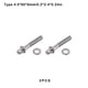 thumbnail image 3 of Advancent Juego de 2 uds. De tornillos para batería, accesorio de Hardware profesional, juego de música, roscada, tornillo de montaje, Accesorios para instrumentos musicales Como se muestra 50 mm, 3 of 6