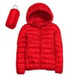 thumbnail image 6 of XXWXYD Girls Lightweight Packable Hooded Puffer Coat - Winter Warm Down Jacket Windproof Zip Up Outerwear with Pockets, ChristmasGift for Kids, 6 of 6