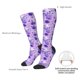 thumbnail image 4 of Fotbe Violet Calcetas Divertidas Estampadas para Hombre y Mujer, Calcetas de Algodón hasta la Rodilla para Caminar, Correr, Enfermería y Embarazo, 4 of 6