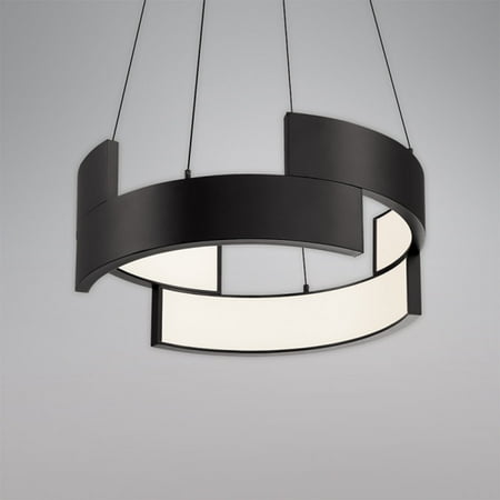 

Wac Lighting Pd-95820 Trap 8 Light 20 Wide Integrated Led Ring Chandelier - Black