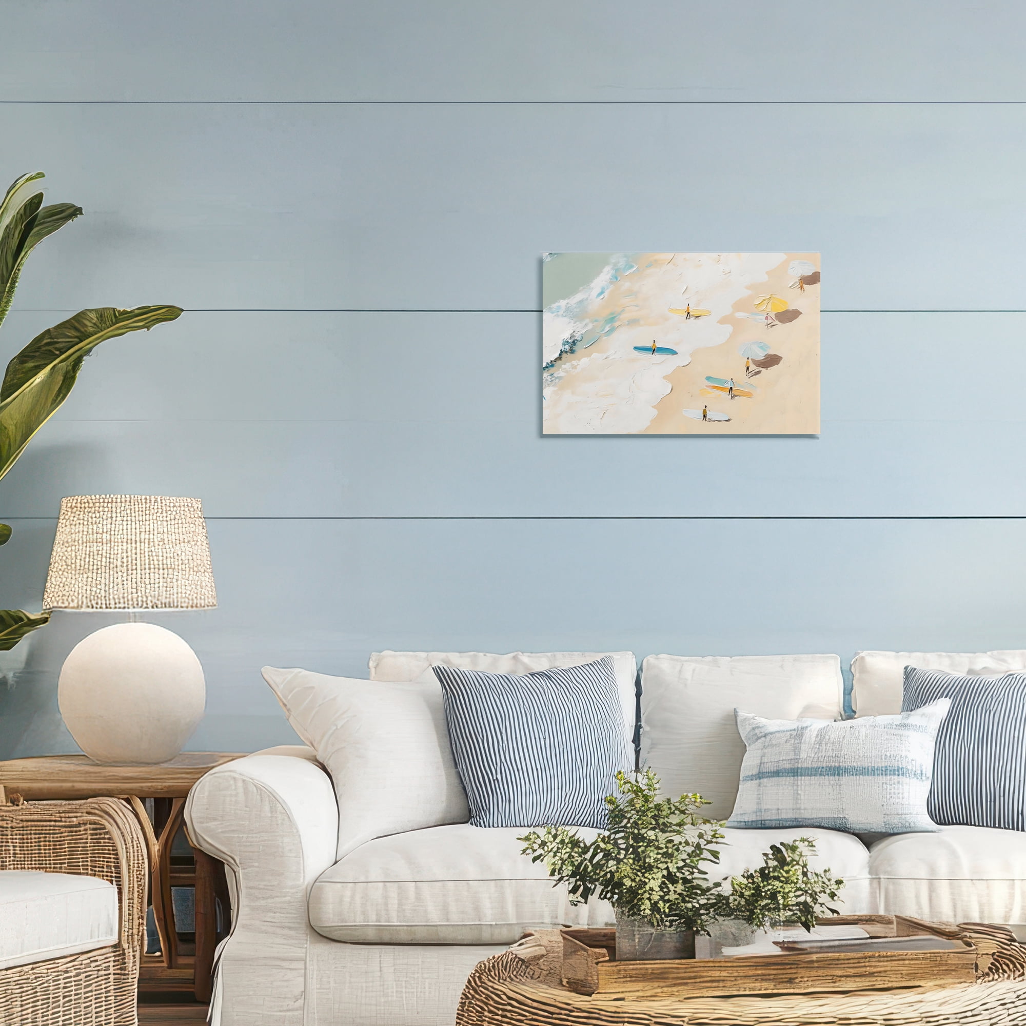 Stupell Industries Beach Surf Summer Scene Canvas Wall Art, design by LSR Design Studio