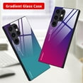 thumbnail image 3 of SaniMore for Samsung Galaxy S23 Ultra Case, Gradient Tempered Glass Backplane Anti-scracth Drop Resistant Anti-fall Slim Fit Lightweight Fashion Luxury for Girls Women, Green, 3 of 12