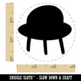 thumbnail image 2 of Space Ship UFO Solid Self-Inking Rubber Stamp Ink Stamper - Pink Ink - Small 3/4 Inch, 2 of 7