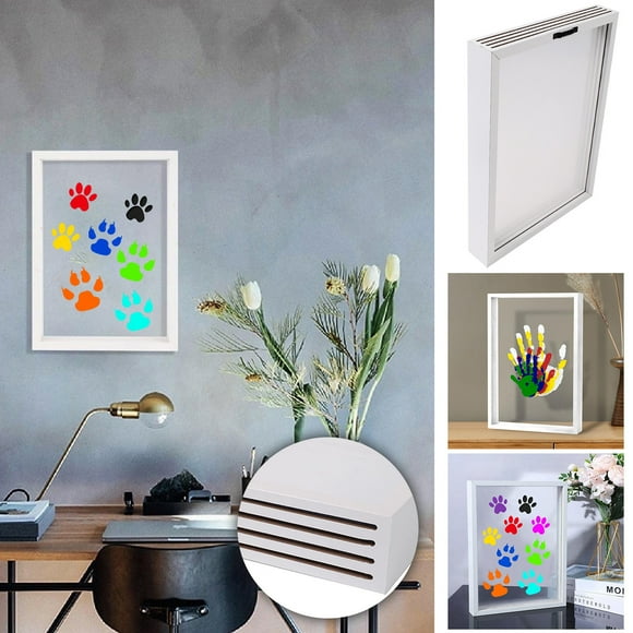 Photo Frame Colorful Graffiti Handprint Photo Frame Oil Painting Frame Multi-purpose Table Family Memorial Photo Frame Can Be Hung Can Be Placed Photo Frame